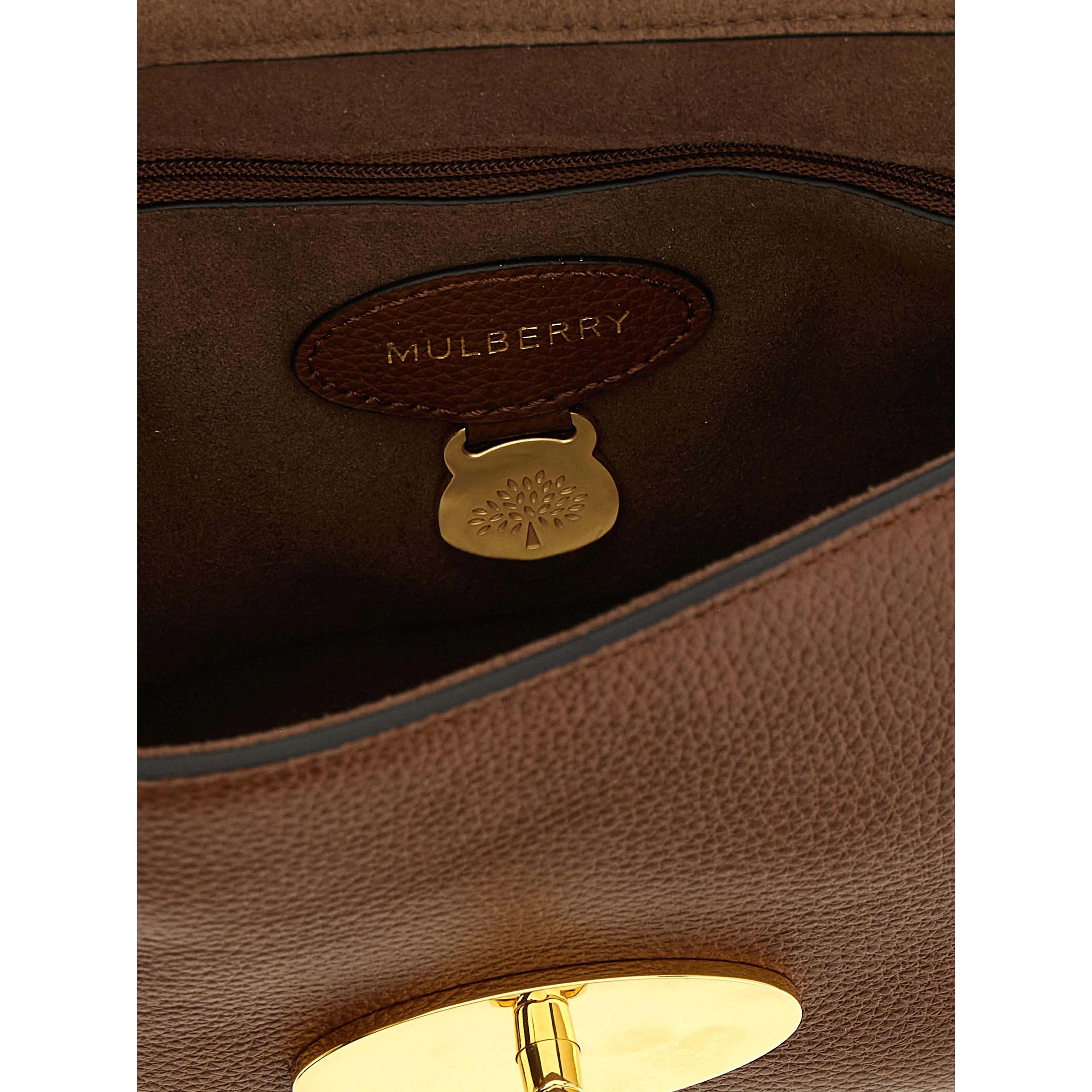 Brown Bovine Leather Shoulder Bag