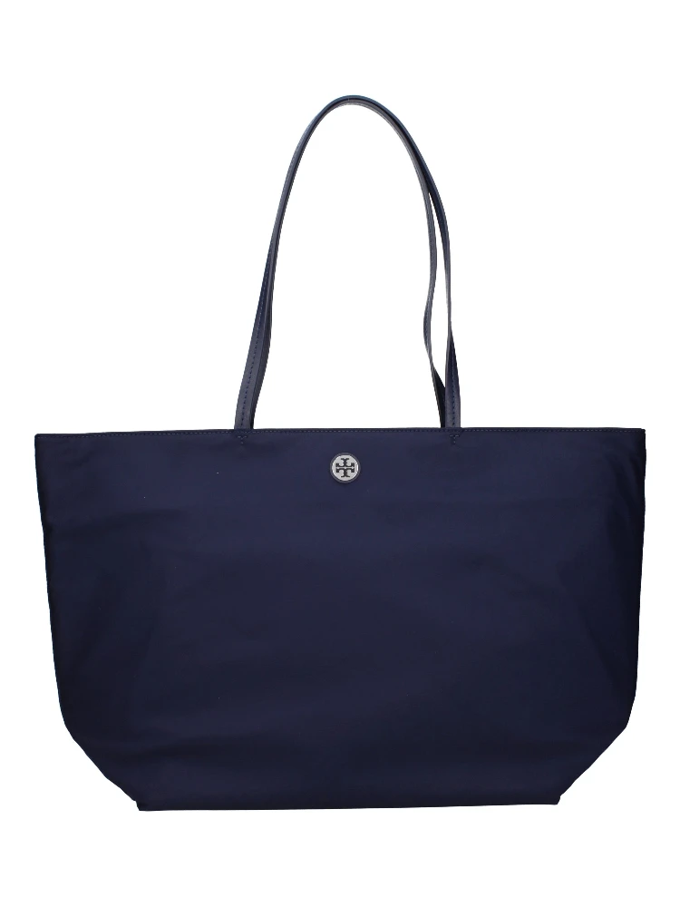 Blue Fabric Shoulder Bag