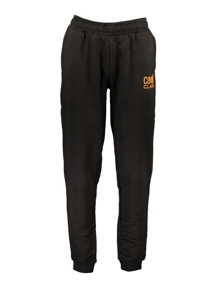 Black Cotton Men's Trousers
