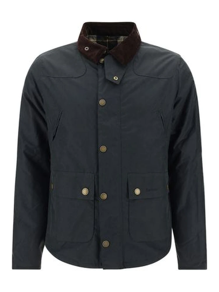 Black Cotton Full-Length Jacket