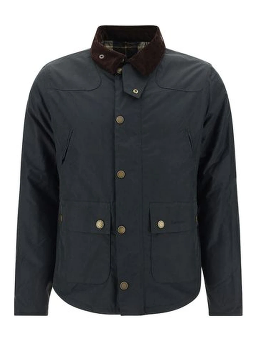 Black Cotton Full-Length Jacket