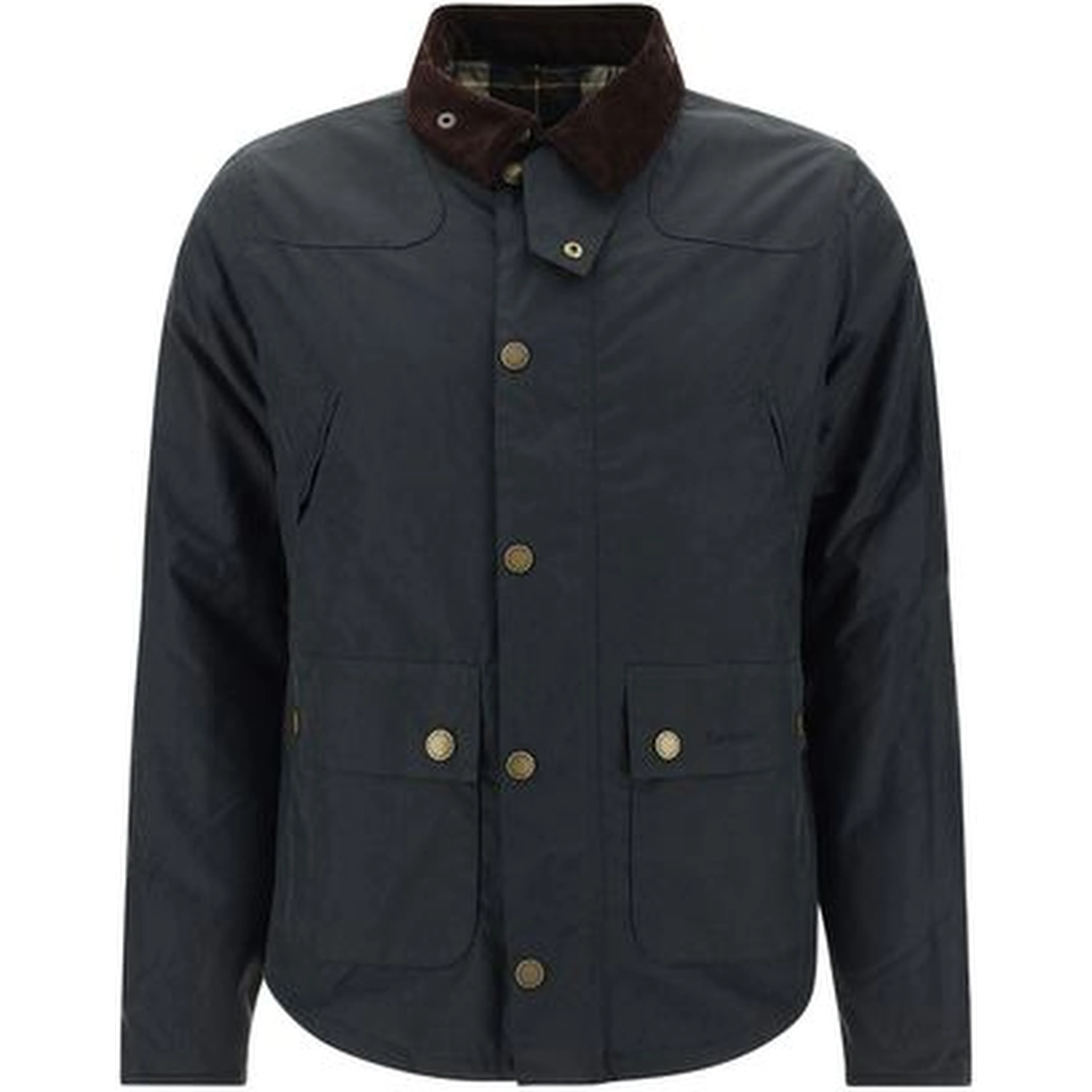 Black Cotton Full-Length Jacket