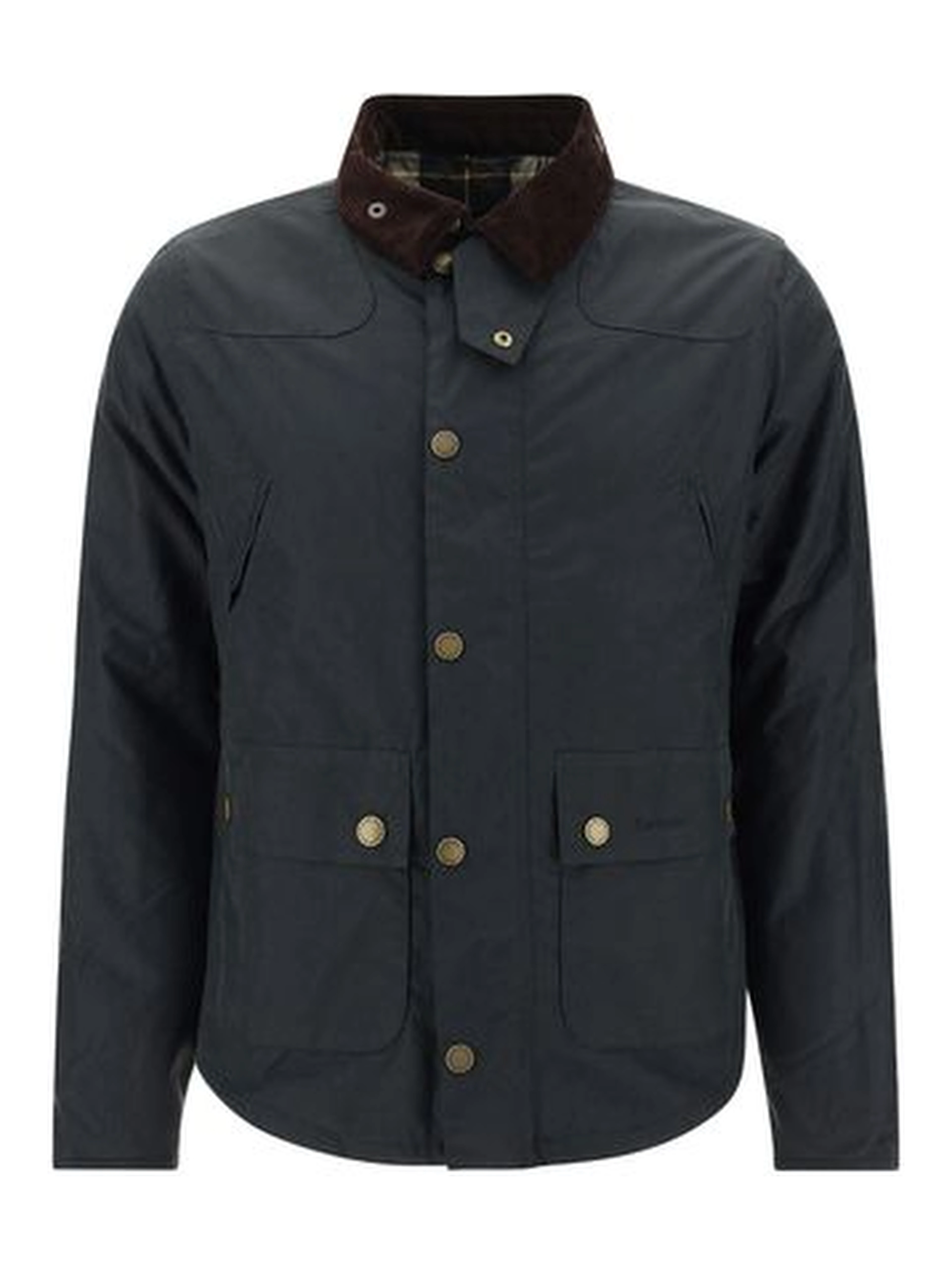 Black Cotton Full-Length Jacket