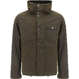 Bicolor Cotton Shell Jacket