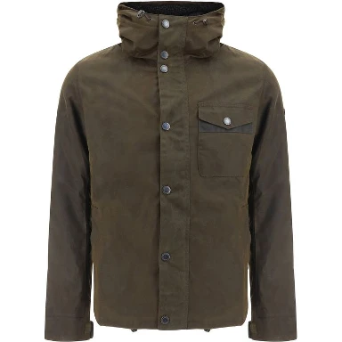 Bicolor Cotton Shell Jacket