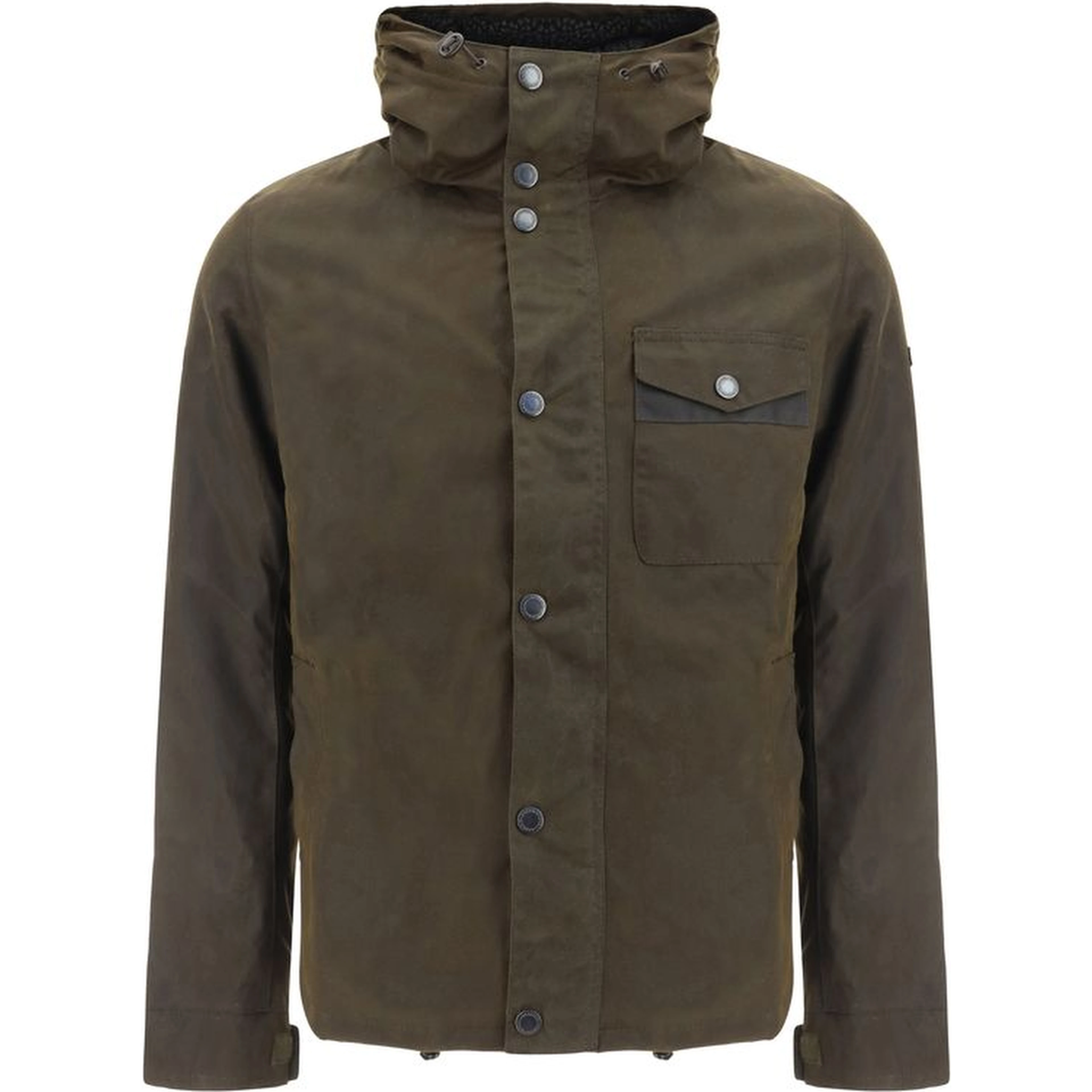 Bicolor Cotton Shell Jacket