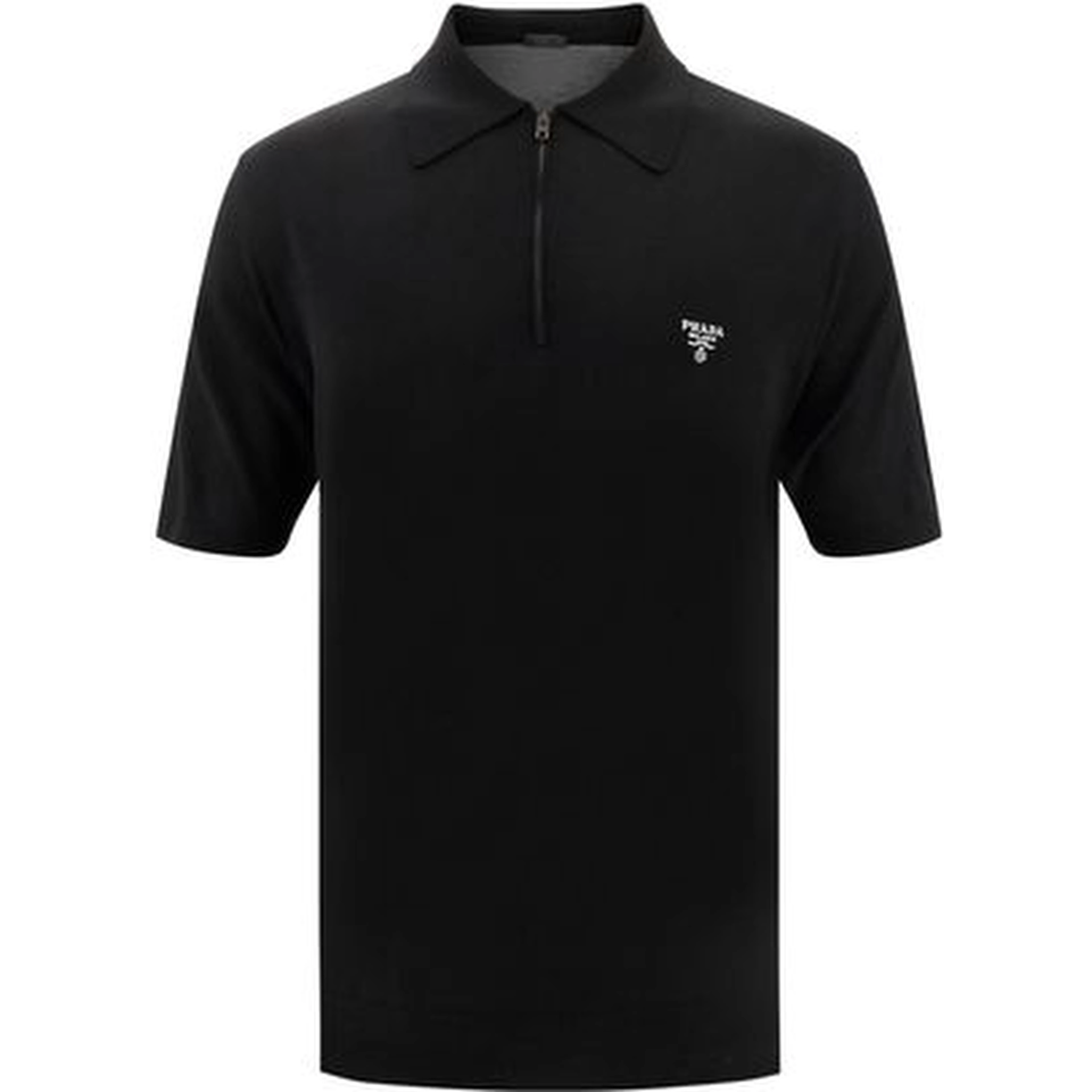 Black Wool Oves Aries Polo Shirt