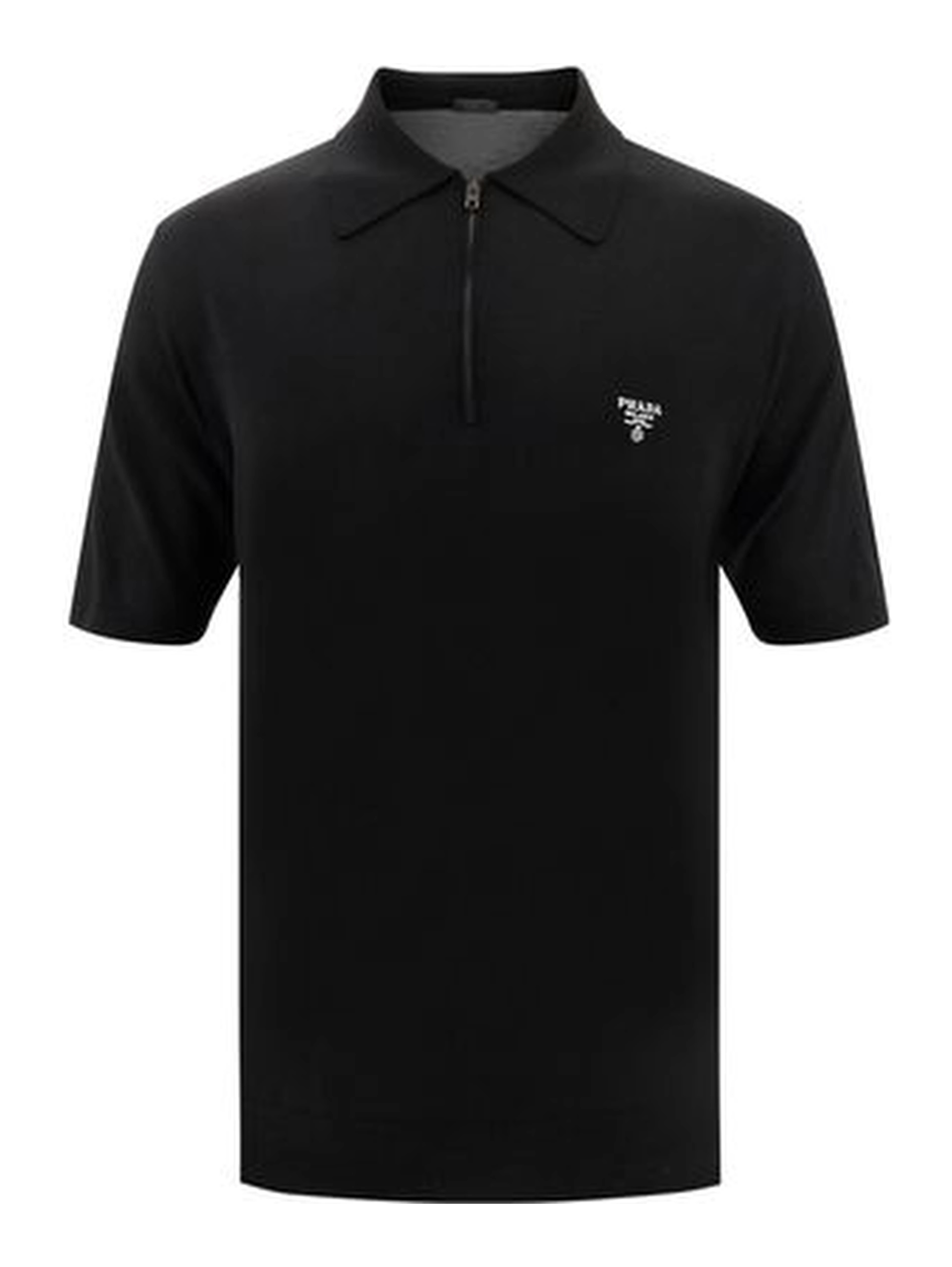 Black Wool Oves Aries Polo Shirt