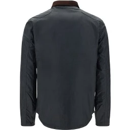 Black Cotton Full-Length Jacket