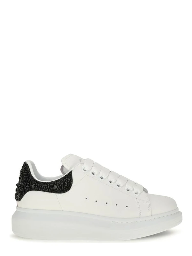 White Calf Leather Bos Taurus Chunky Sneakers
