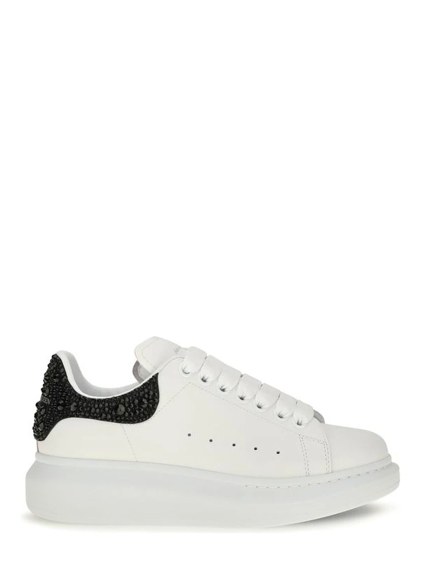 White Calf Leather Bos Taurus Chunky Sneakers