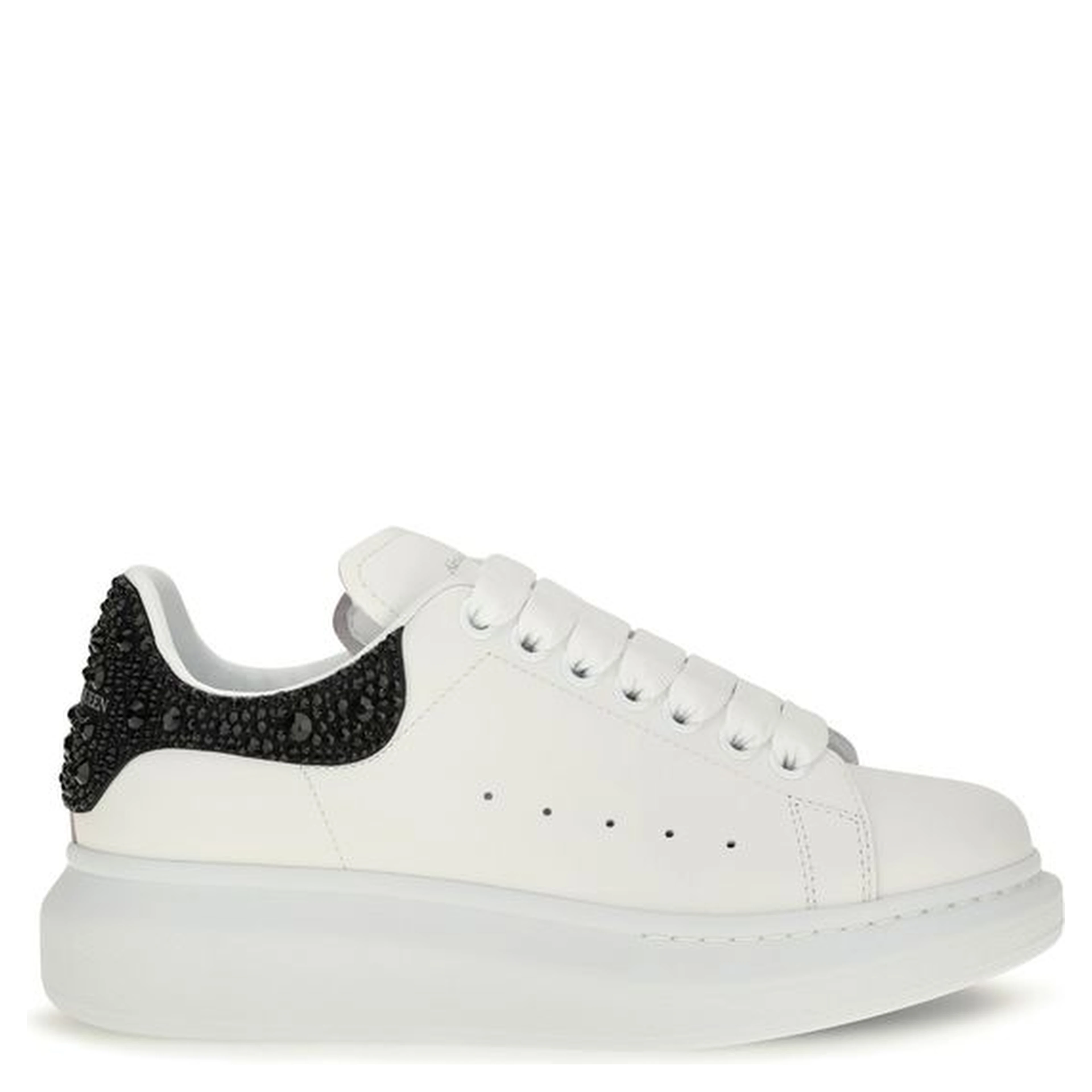 White Calf Leather Bos Taurus Chunky Sneakers