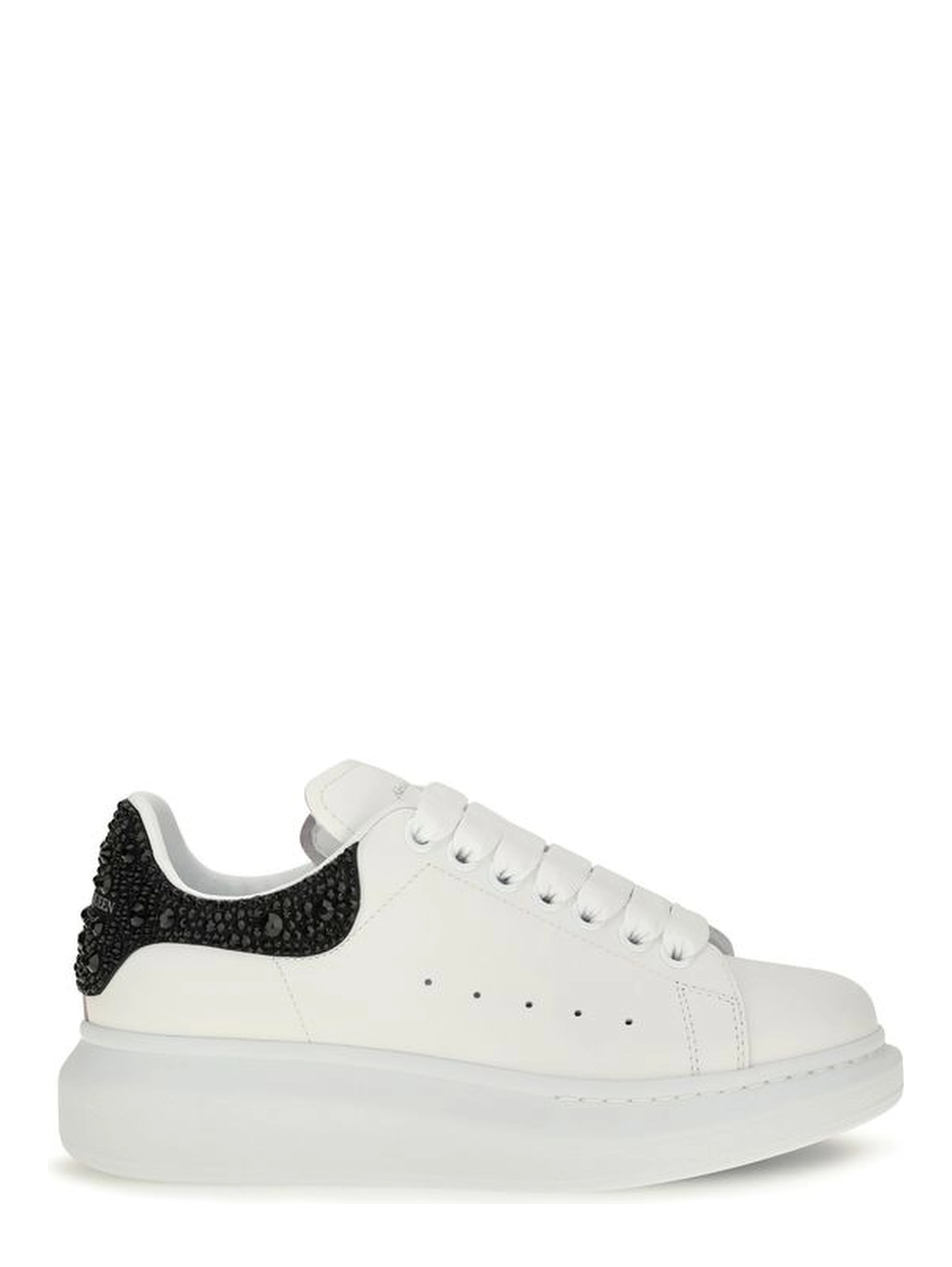 White Calf Leather Bos Taurus Chunky Sneakers