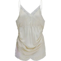 Beige Viscose Cocktail Dress