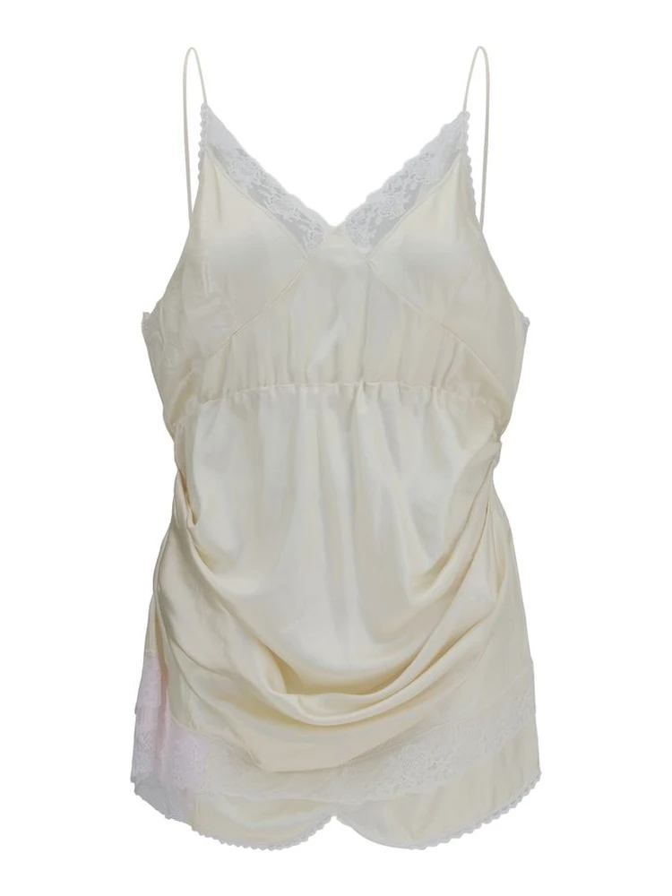 Beige Viscose Cocktail Dress