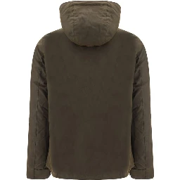 Bicolor Cotton Shell Jacket