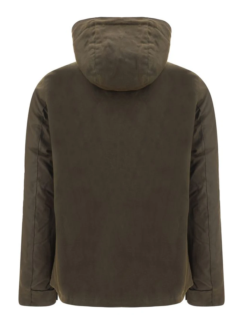 Bicolor Cotton Shell Jacket