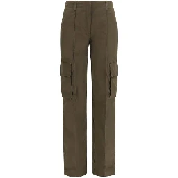Bicolor Cotton Cargo Pants