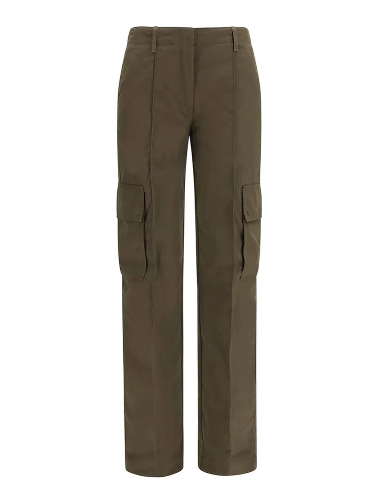 Bicolor Cotton Cargo Pants
