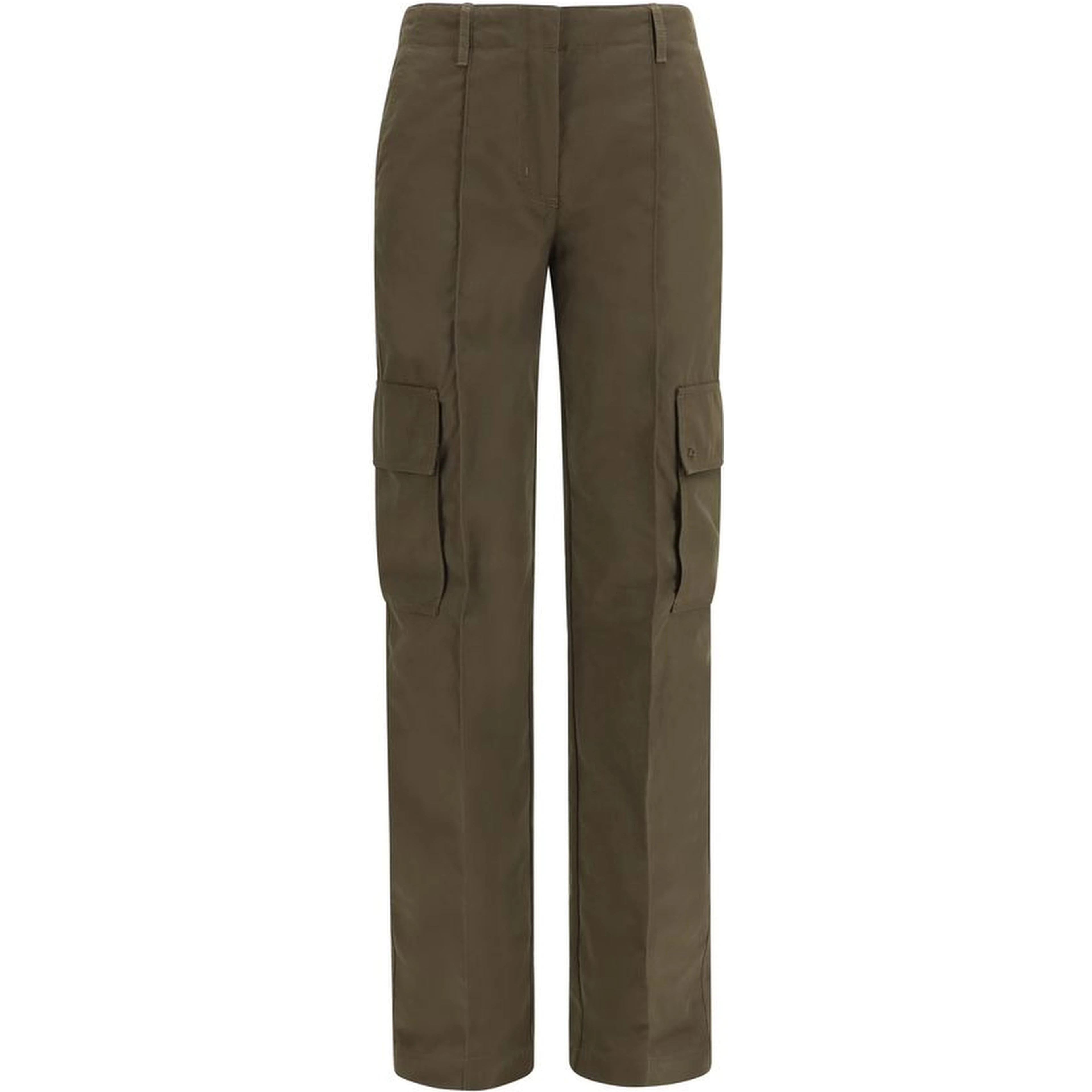 Bicolor Cotton Cargo Pants