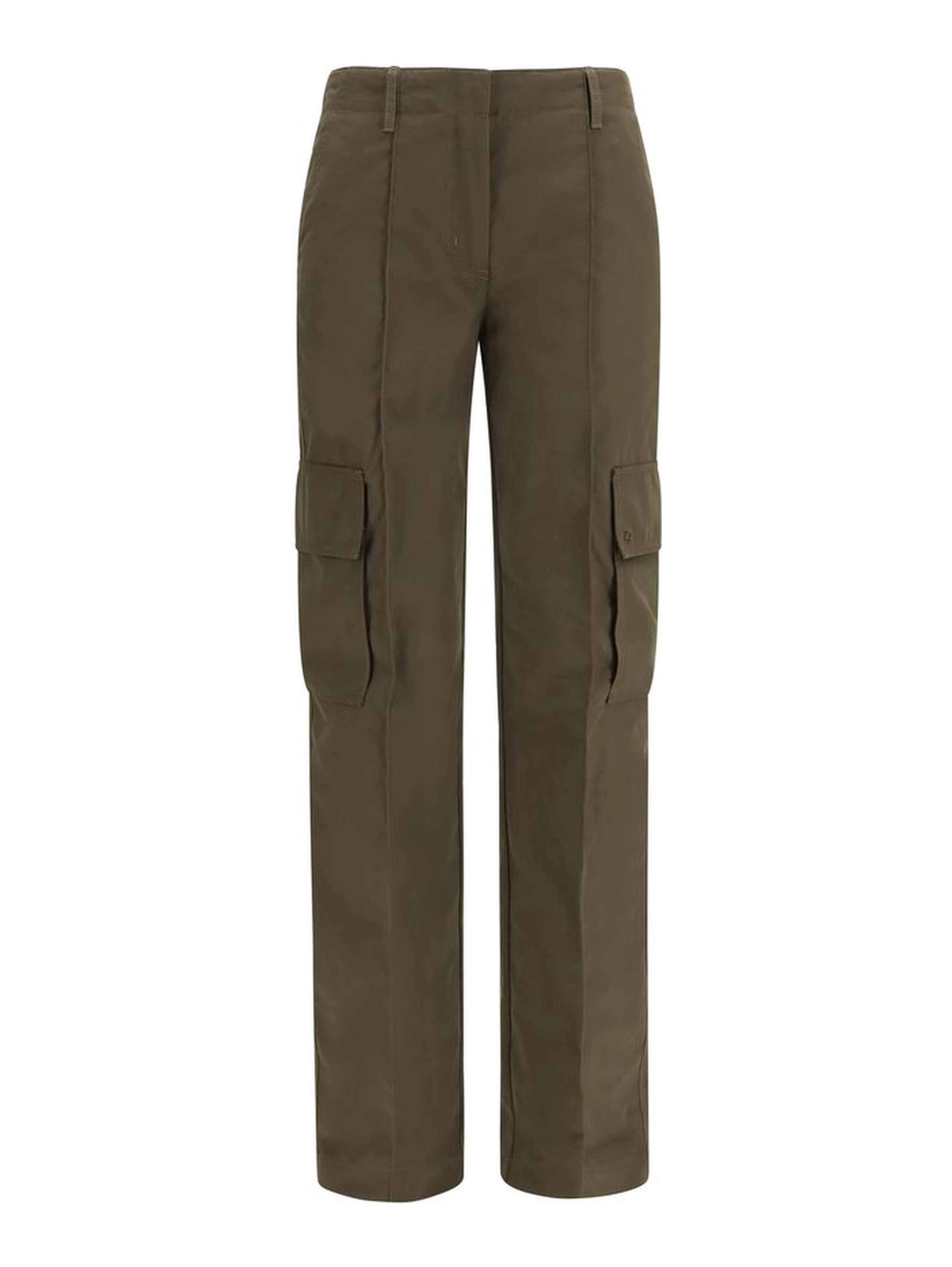 Bicolor Cotton Cargo Pants