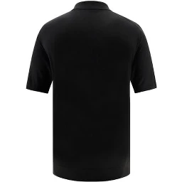 Black Wool Oves Aries Polo Shirt