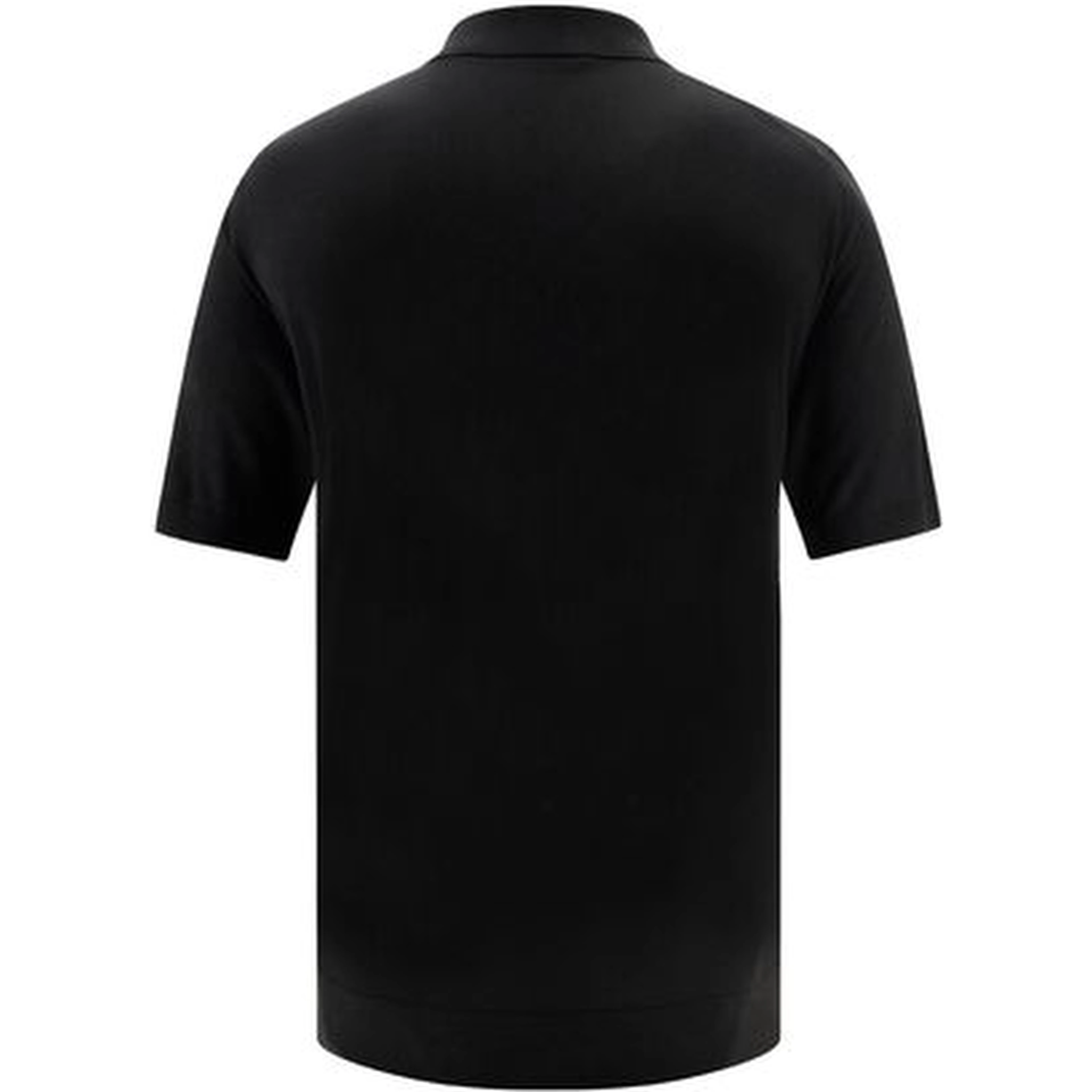 Black Wool Oves Aries Polo Shirt