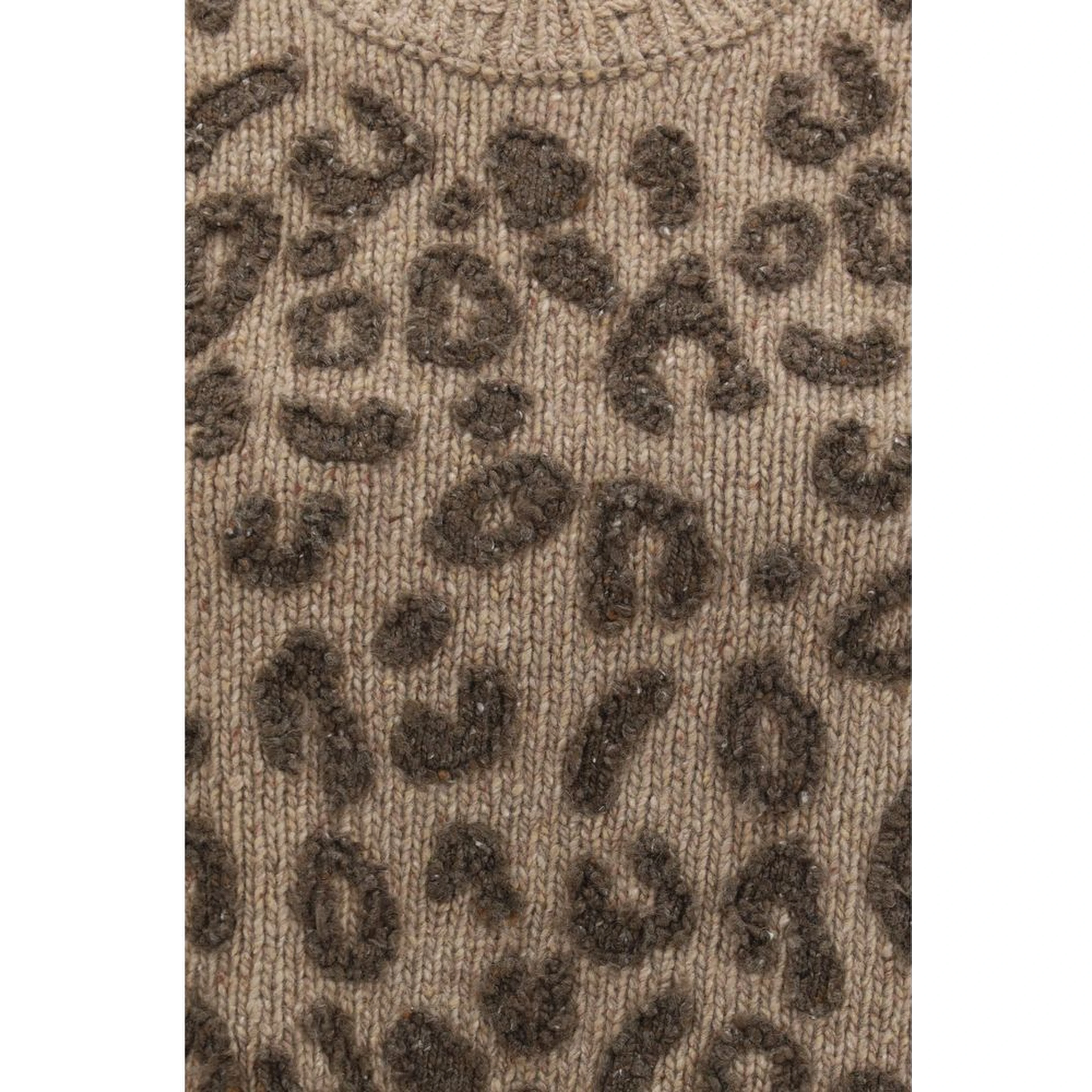 Beige Cashmere Sleeveles Sweater