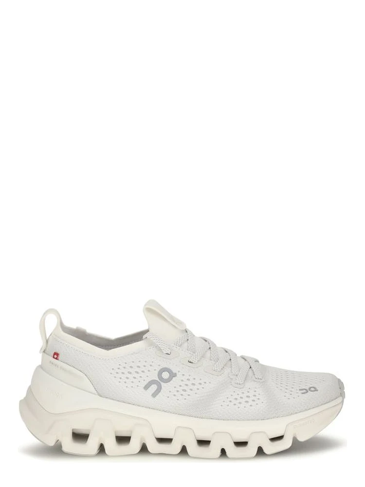 White Fabric Athletic Sneakers