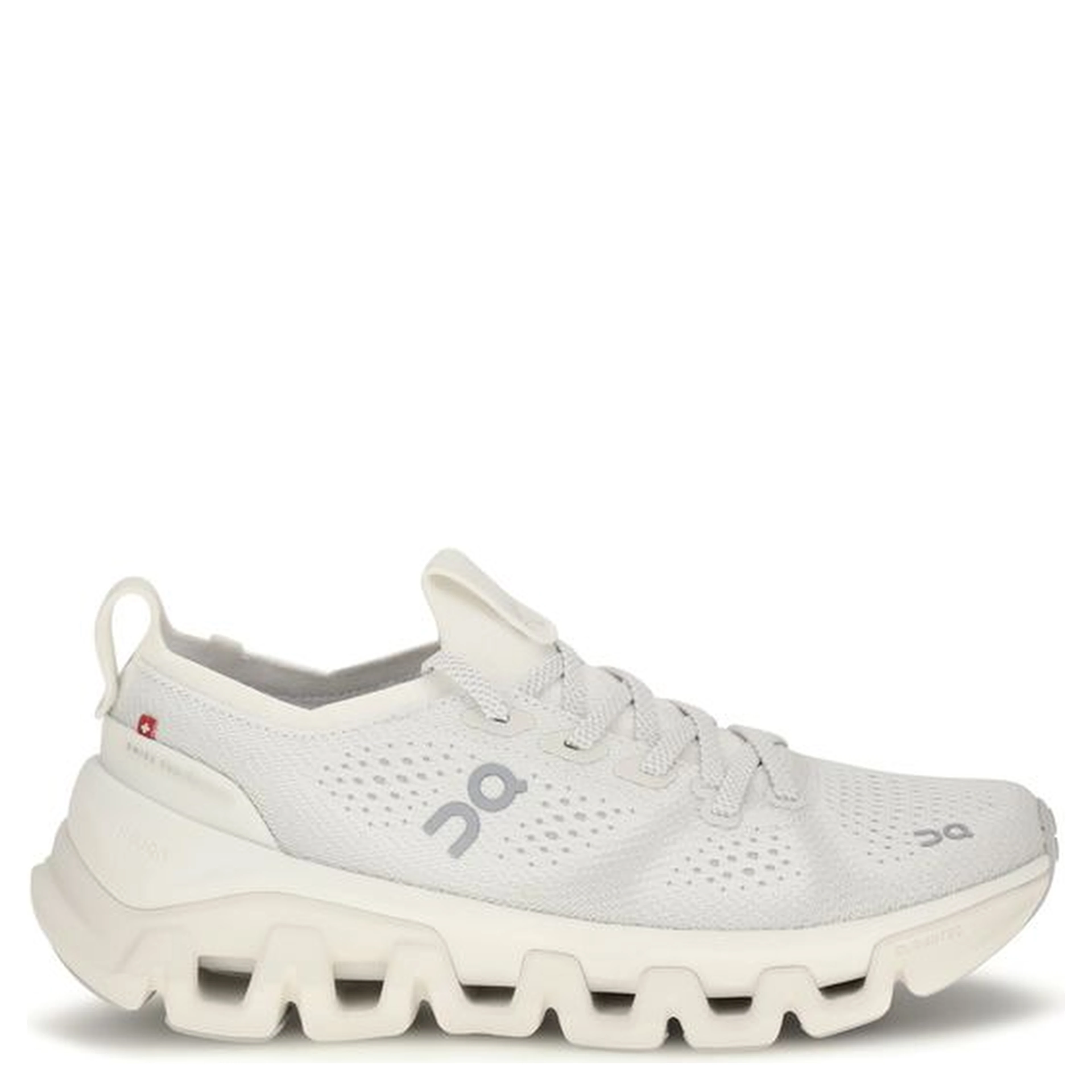 White Fabric Athletic Sneakers