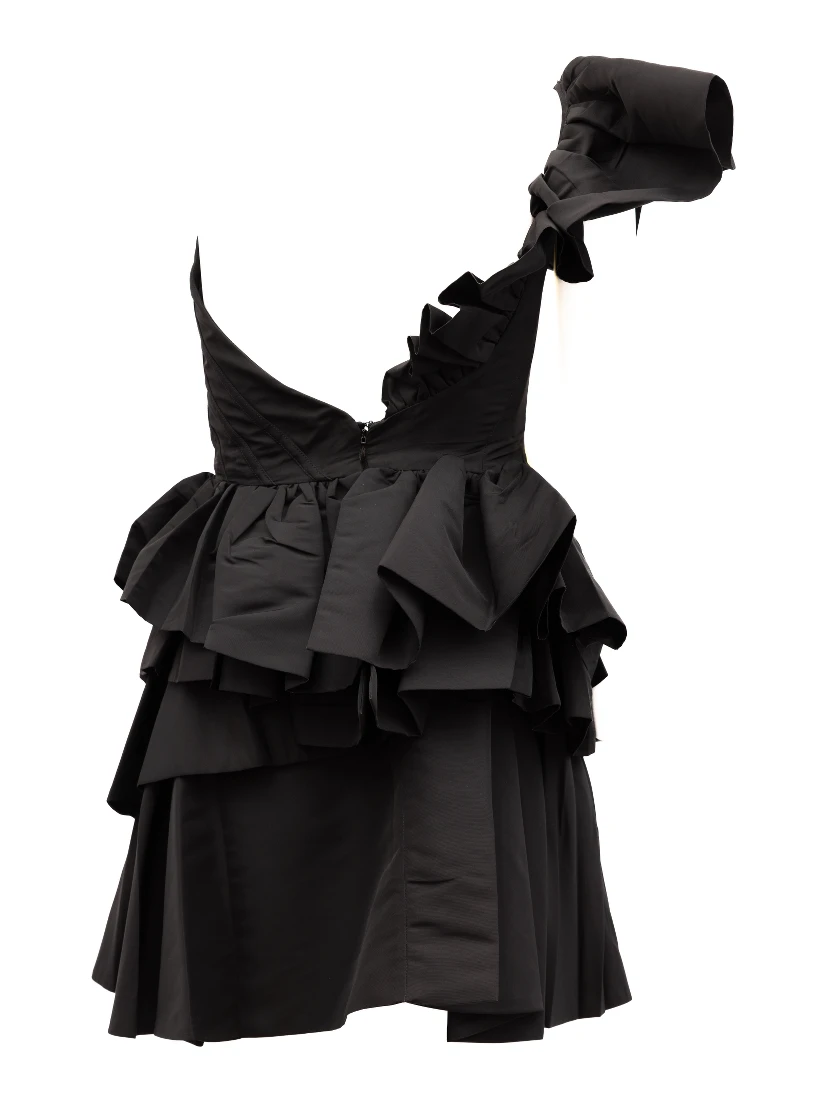 Black Dress with yellow details