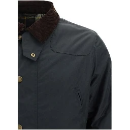Black Cotton Full-Length Jacket