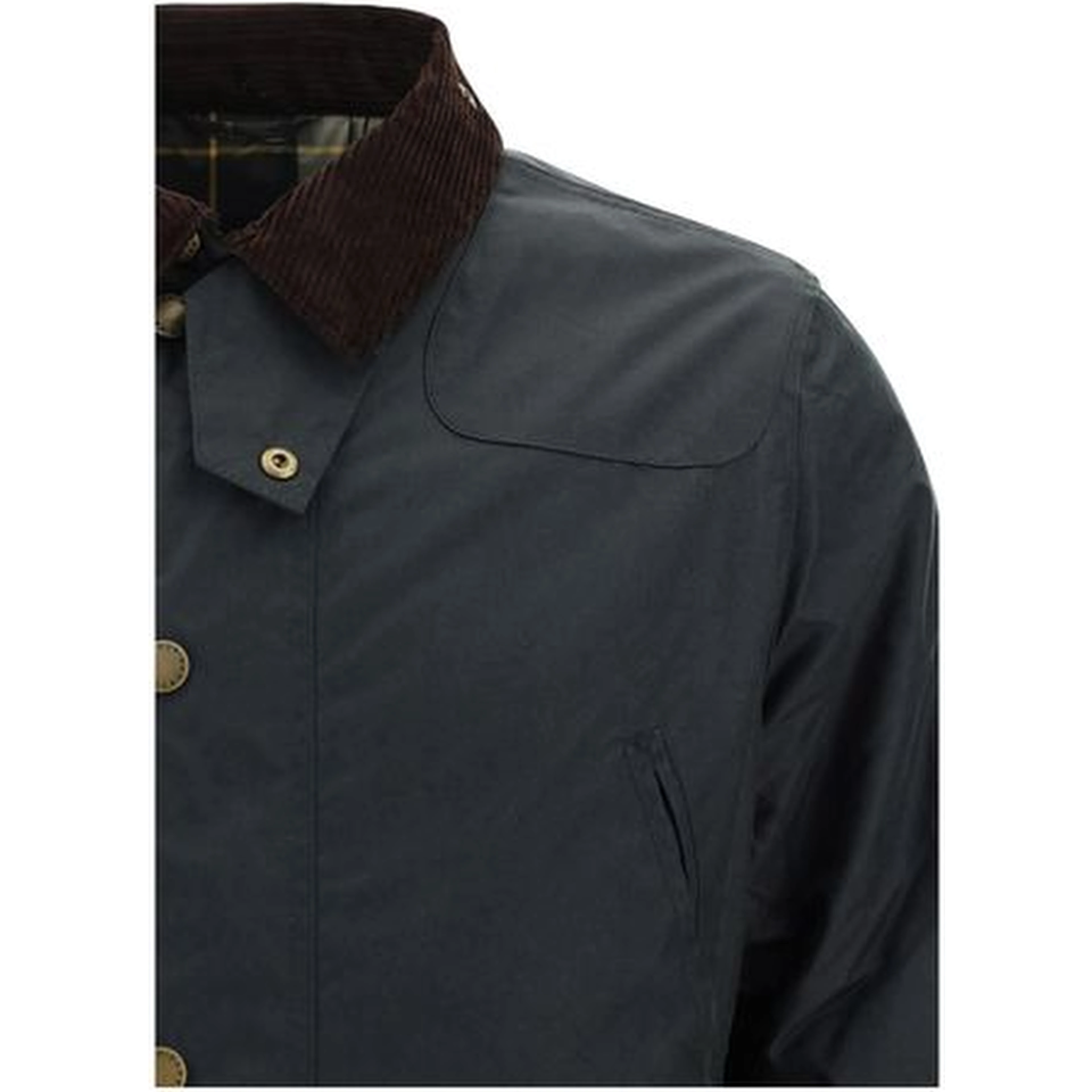 Black Cotton Full-Length Jacket