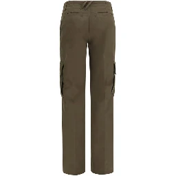Bicolor Cotton Cargo Pants