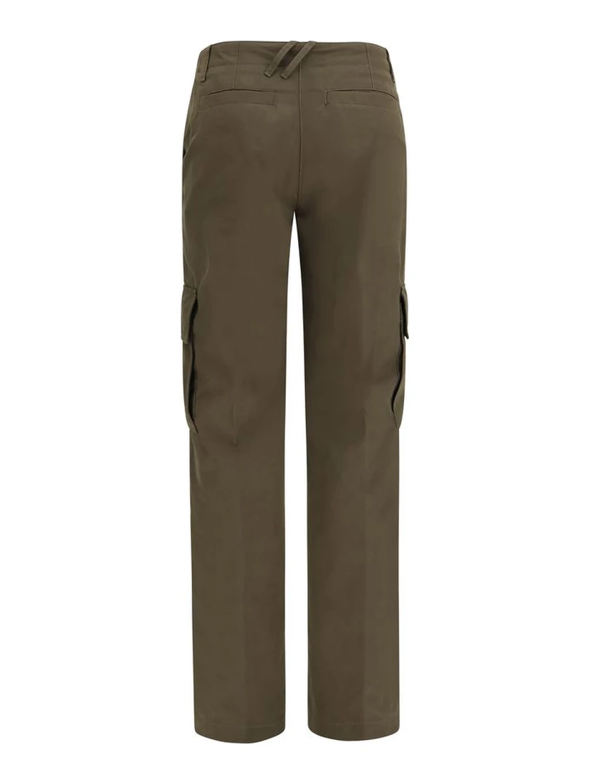 Bicolor Cotton Cargo Pants