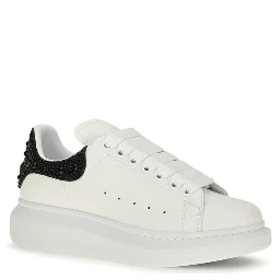 White Calf Leather Bos Taurus Chunky Sneakers