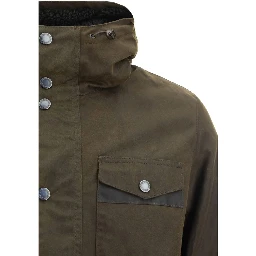 Bicolor Cotton Shell Jacket
