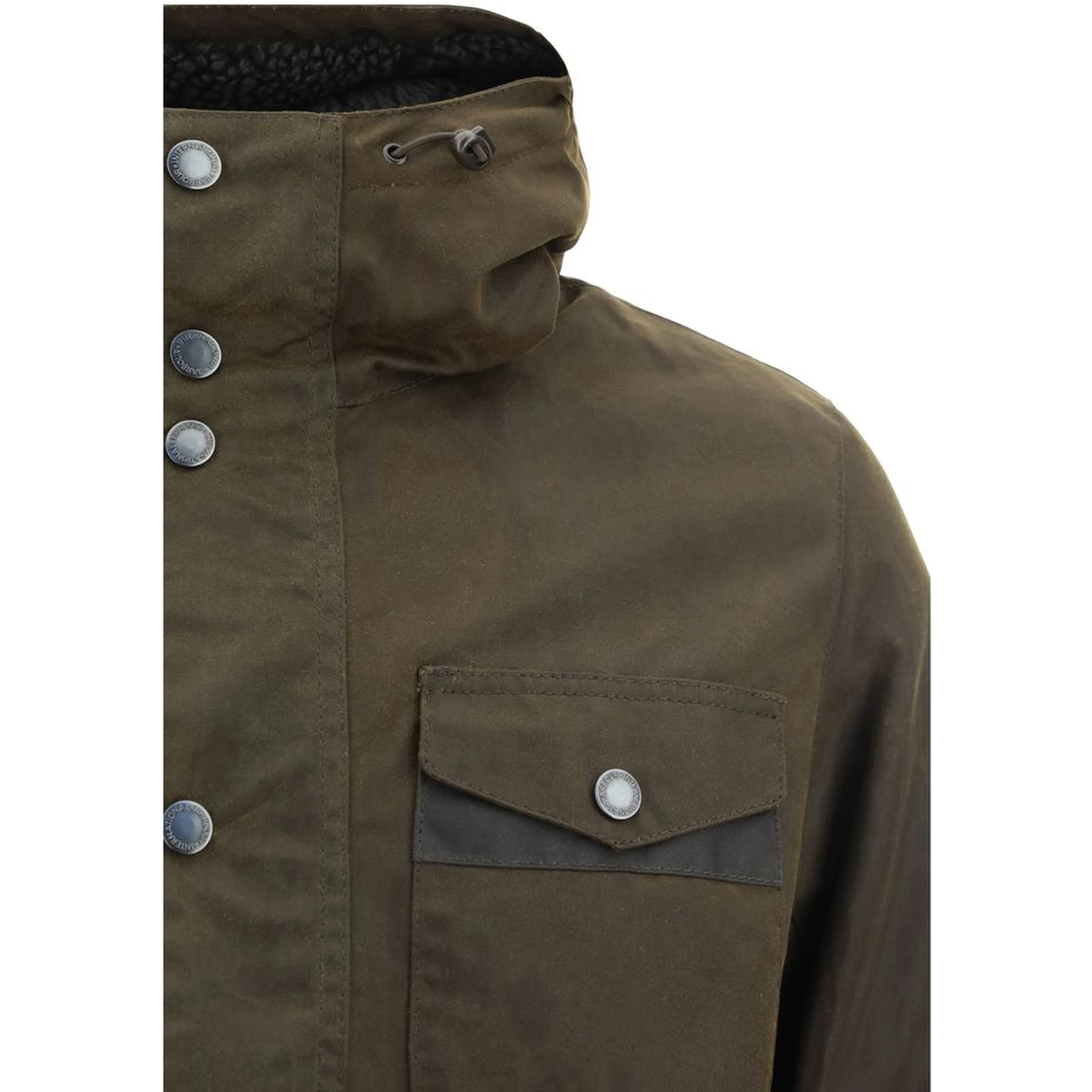 Bicolor Cotton Shell Jacket