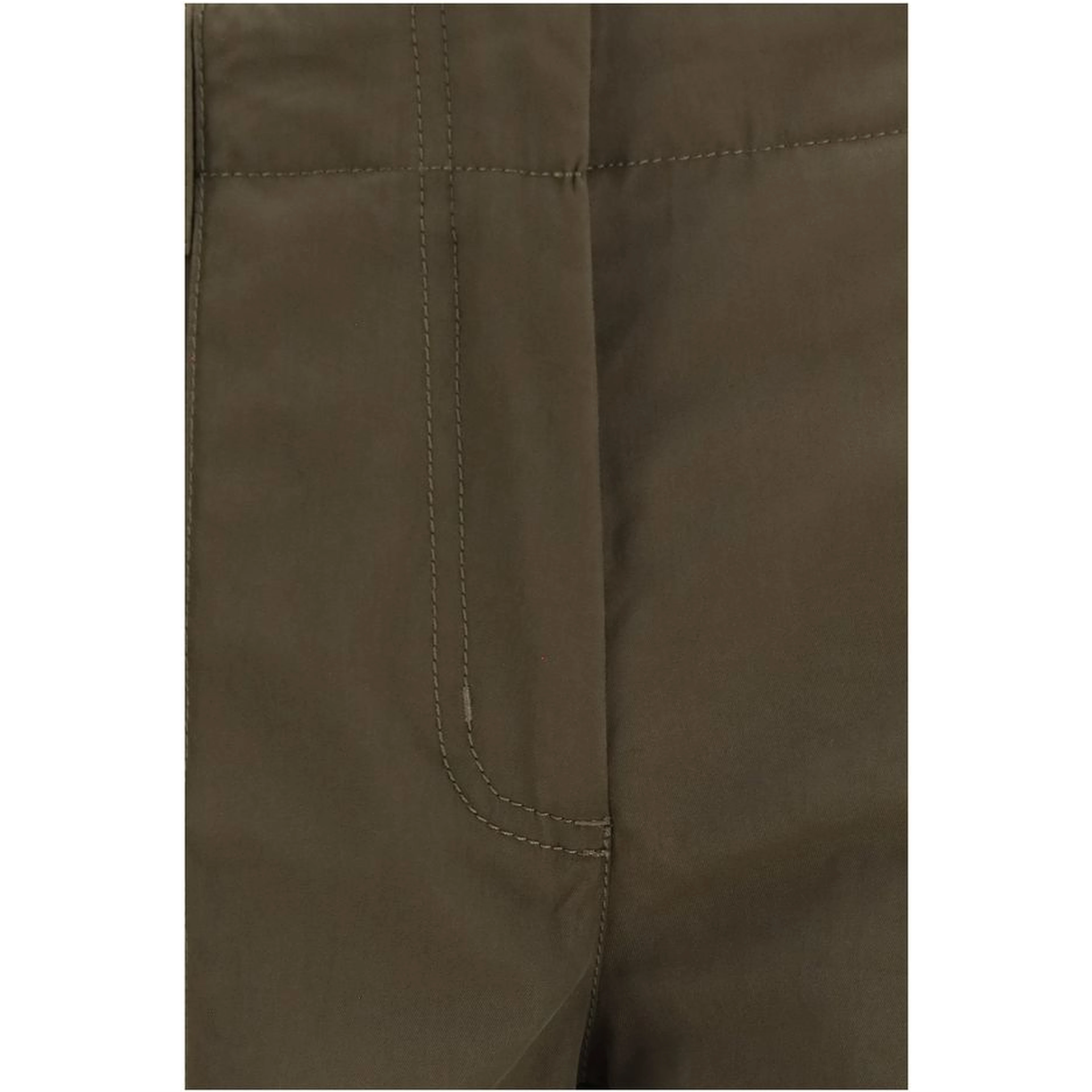 Bicolor Cotton Cargo Pants