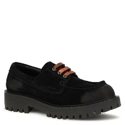 Black Suede Leather Slip-On Loafers