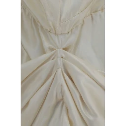Beige Viscose Cocktail Dress