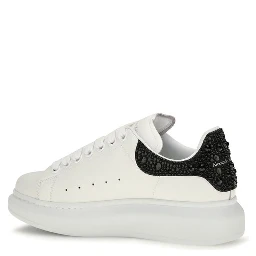 White Calf Leather Bos Taurus Chunky Sneakers