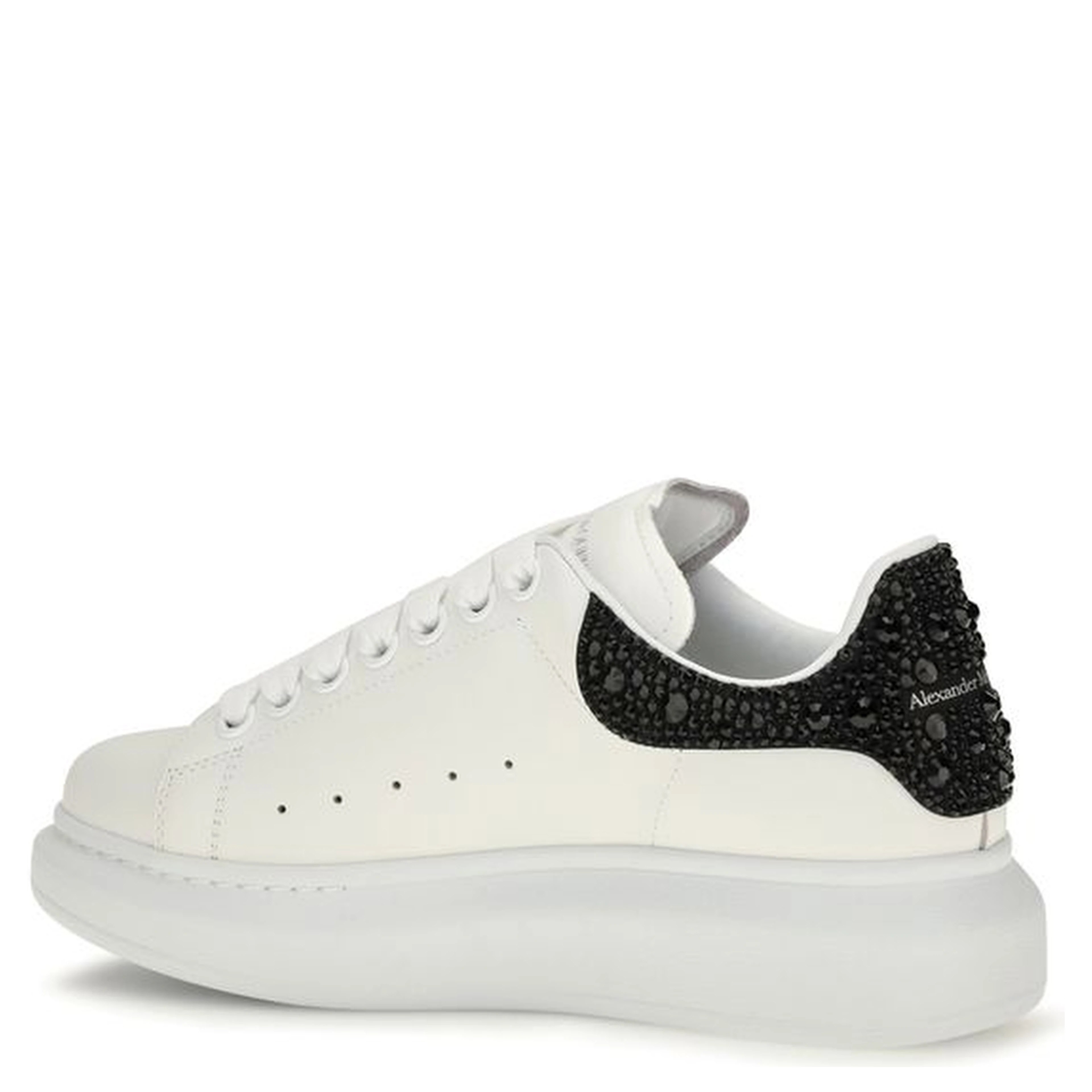 White Calf Leather Bos Taurus Chunky Sneakers
