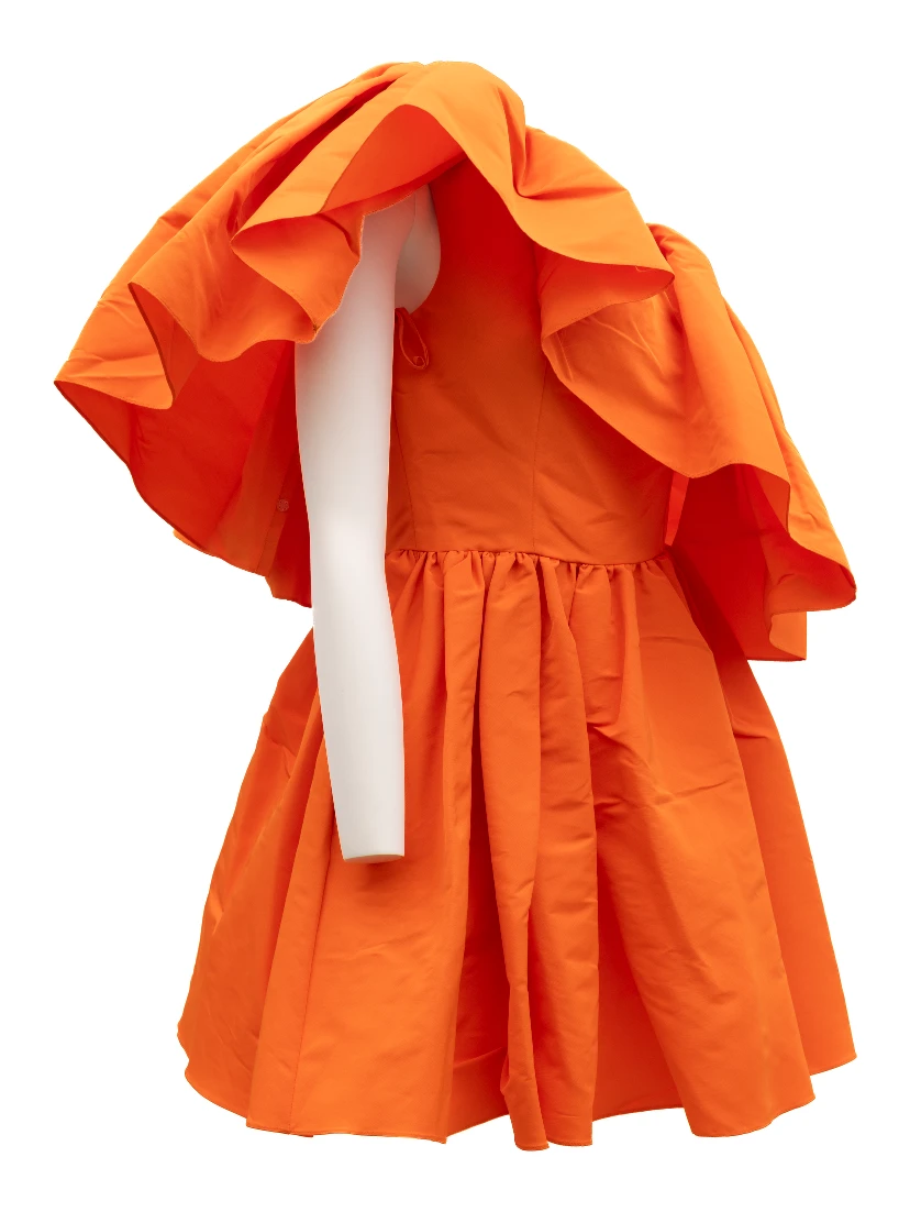 Orange Women Cocktail Dress