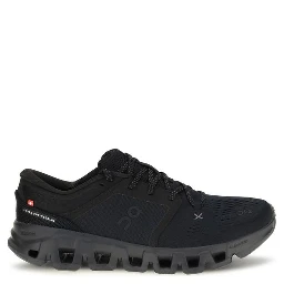 Black Fabric Athletic Sneakers