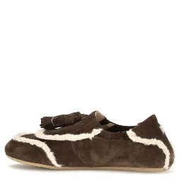 Brown Suede Leather Slip-On Loafers