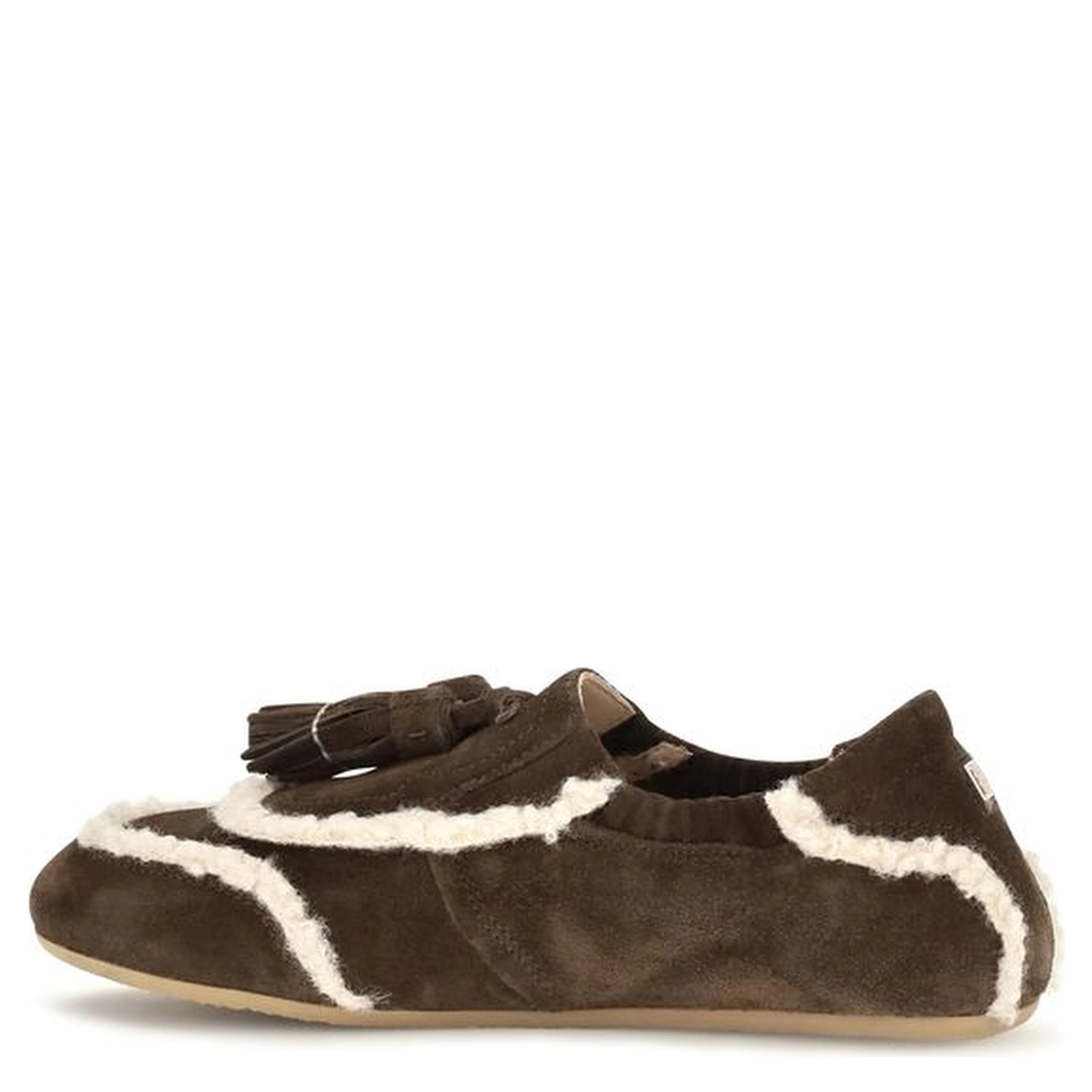 Brown Suede Leather Slip-On Loafers