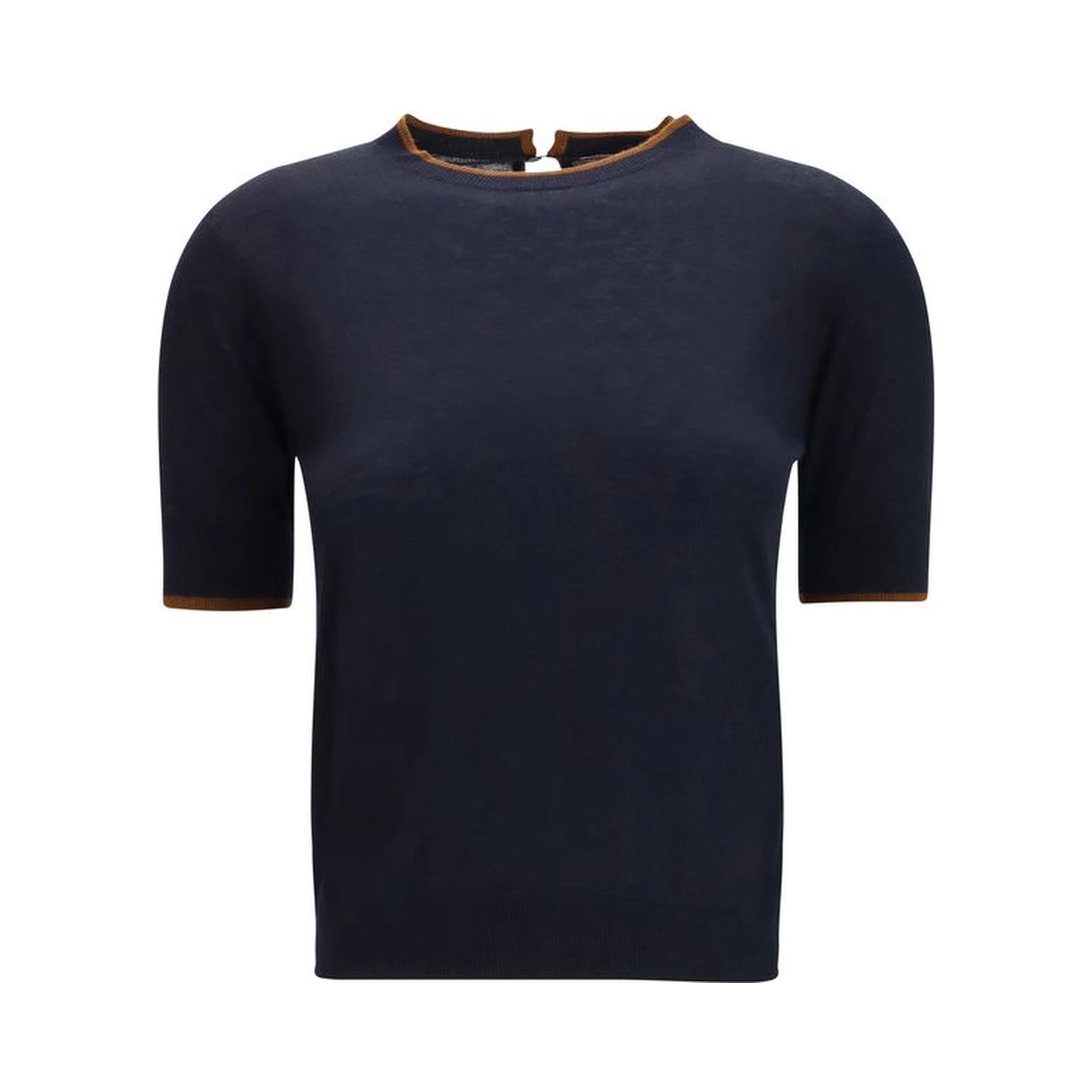 Blue Silk T-Shirt