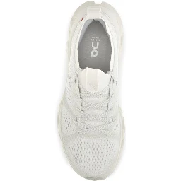 White Fabric Athletic Sneakers