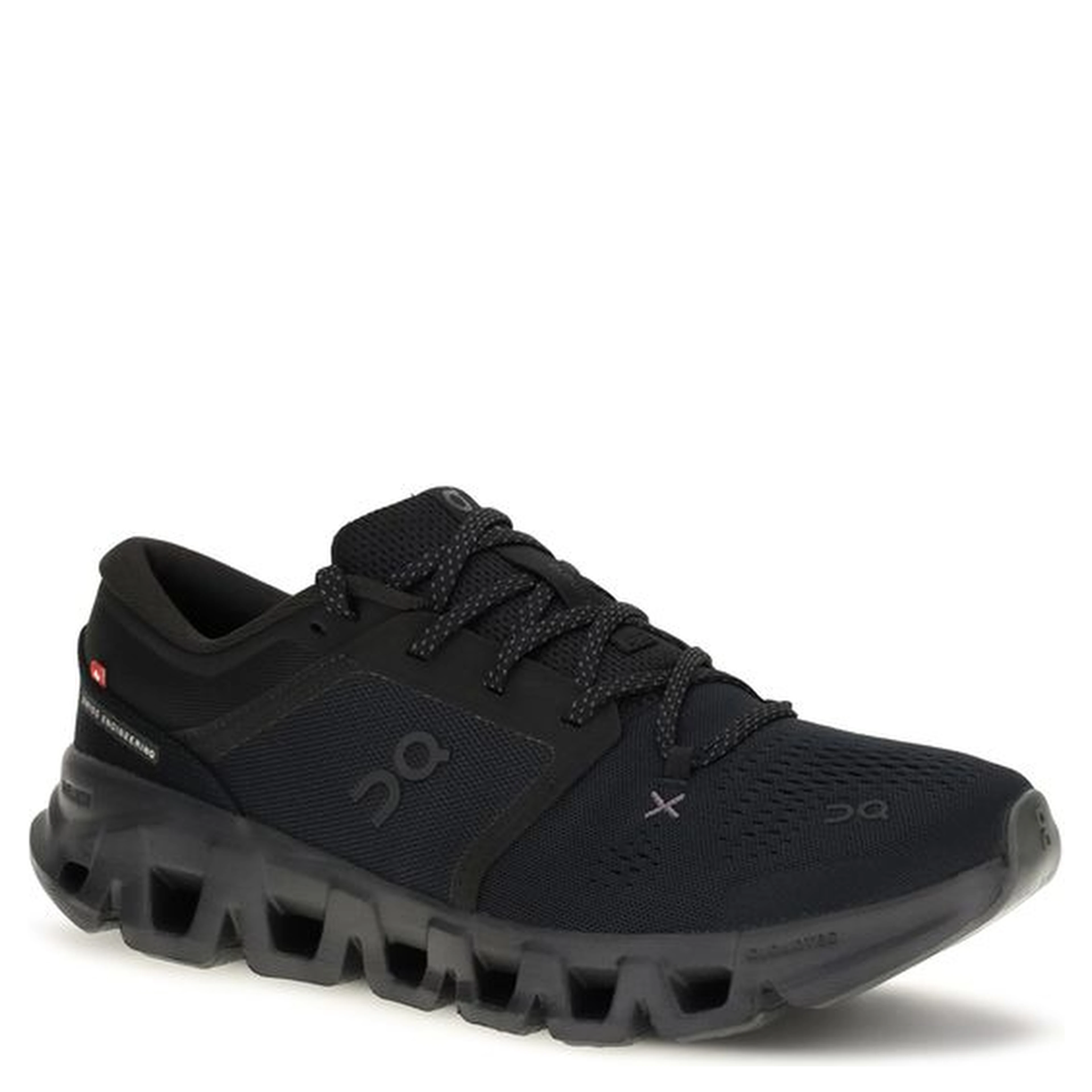 Black Fabric Athletic Sneakers